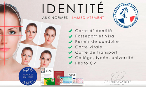 Photo d'identité vendée, carte d'identité, passeport, permis de conduire, ANTS
