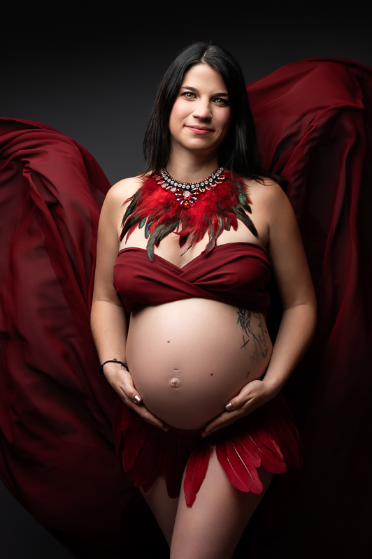 Celine-Garde-phoographe-grossesse-le-girouard-vendee photo de grossesse en studio