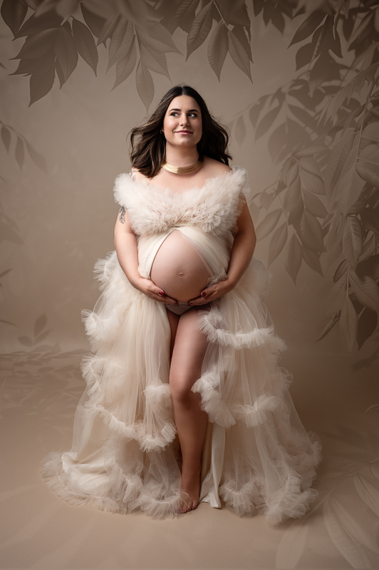Céline Gardé photographe grossesse les Sables-d'Olonne photo de grossesse robe de princesse
